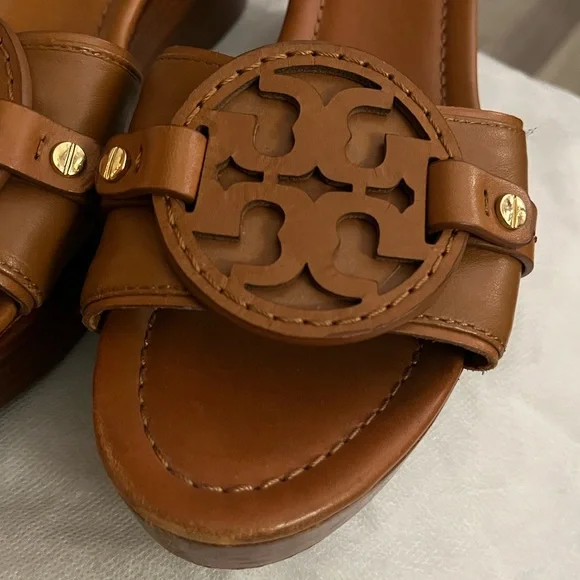 Tory Burch Leather Wedges - Picture 11 of 16